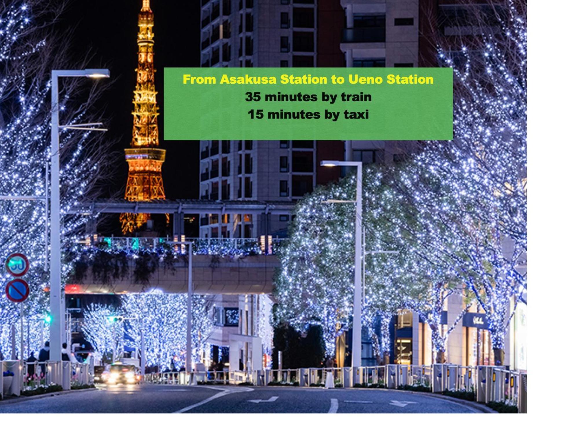 Апартаменти 浅草寺3分 浅草駅6分 寝室+リビング2-4人 スカイツリービュー 駅近 成田空港&羽田空港直通 Токіо Екстер'єр фото